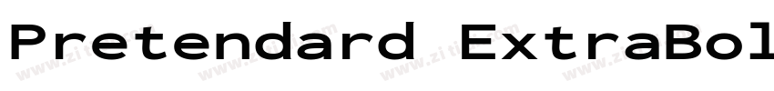 Pretendard ExtraBold字体转换